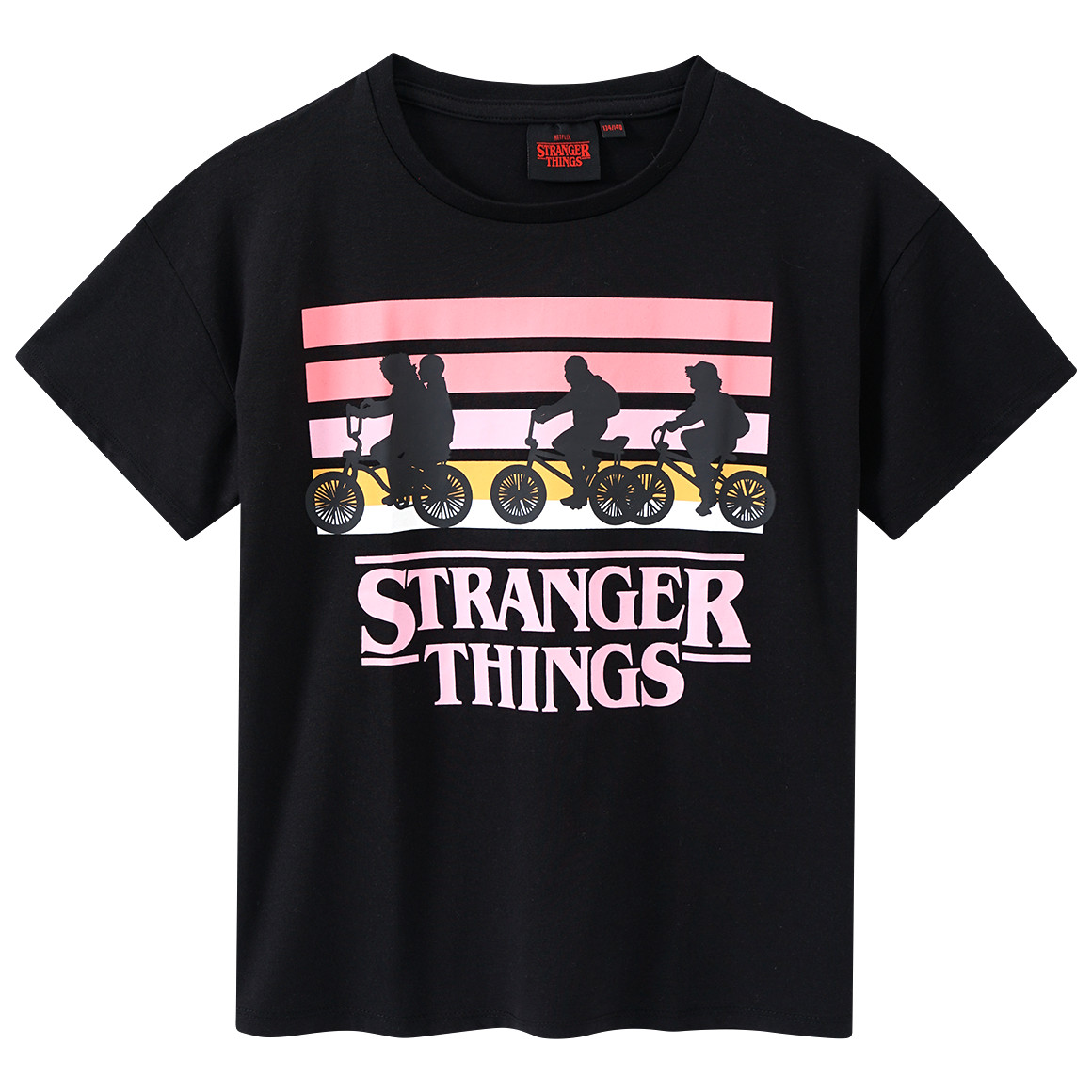 Yigga Stranger Things T-Shirt mit Print schwarz