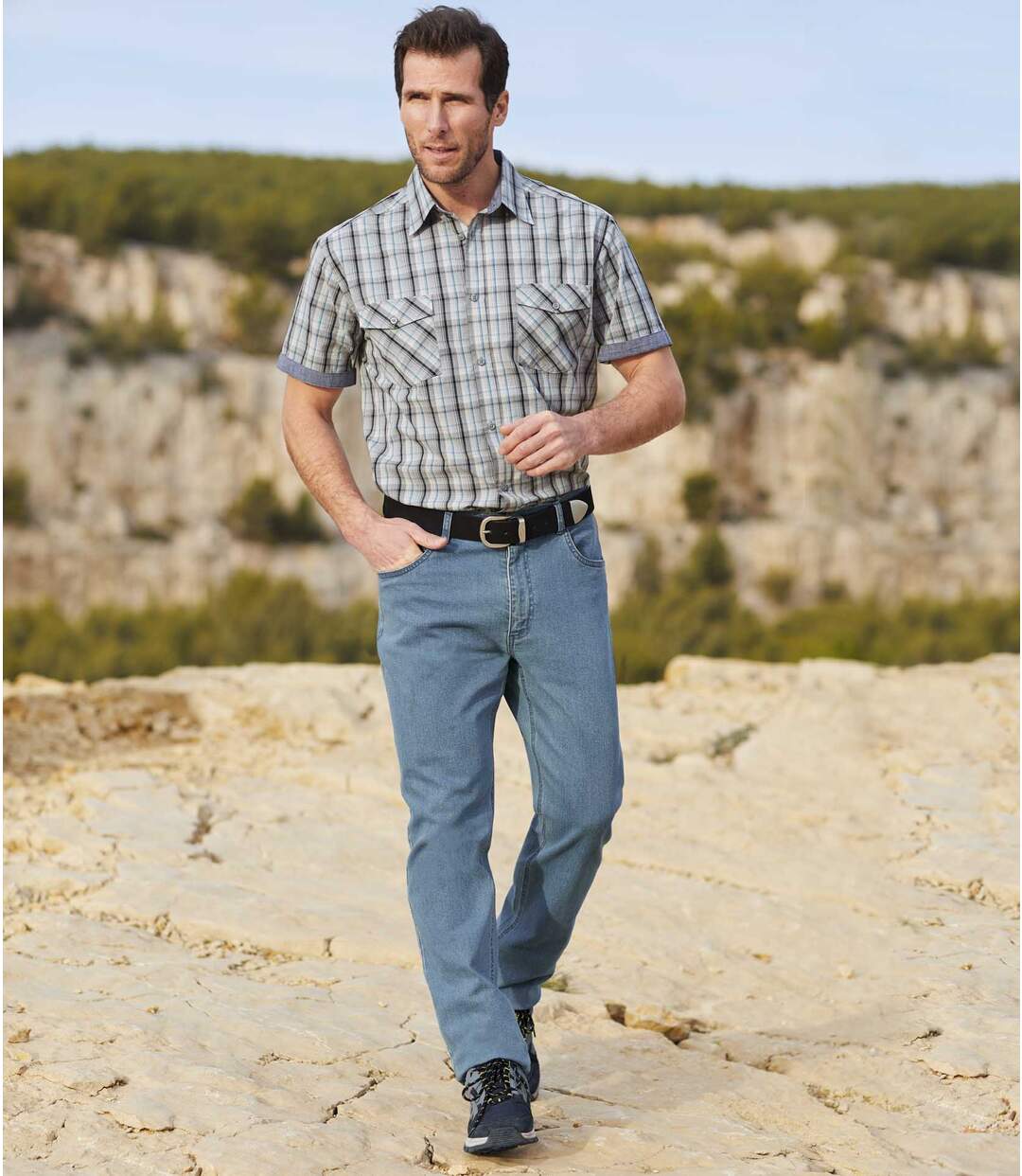Jean Regular Stretch Bleu Clair
