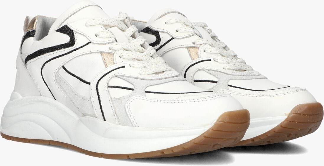 witte blasz lage sneakers charu-11