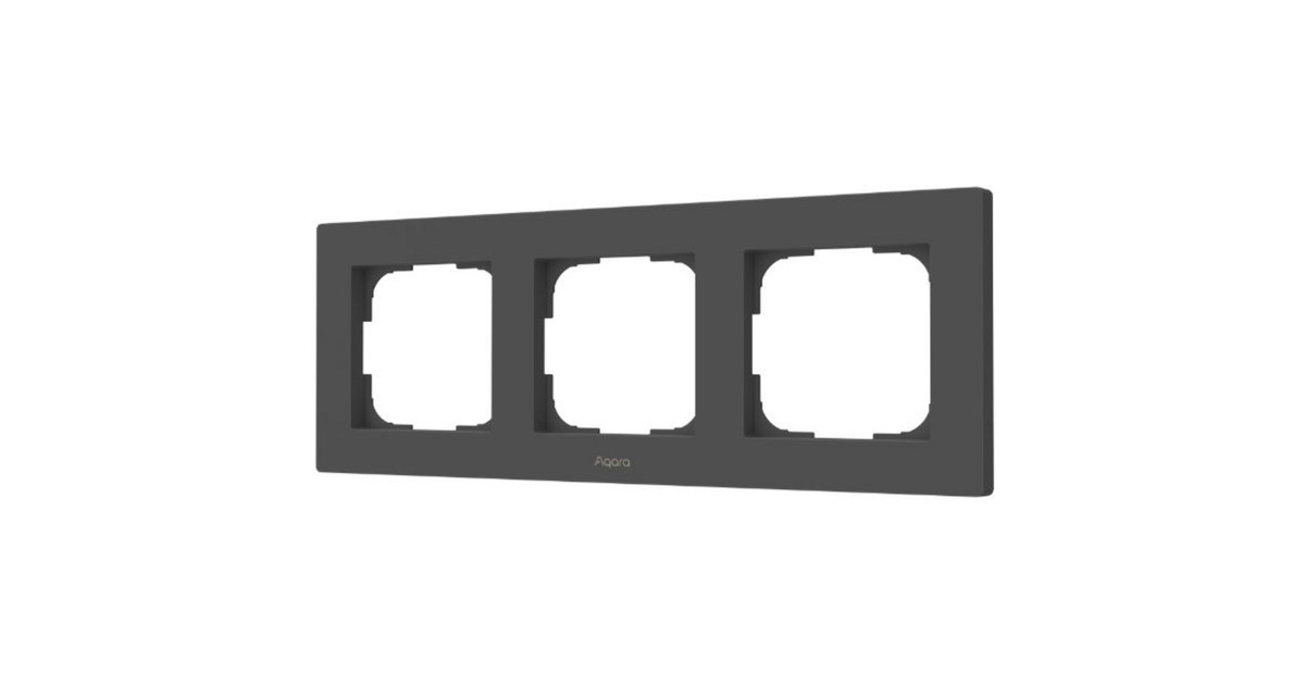 AqaraSwitch Frame H2 EU 3-gang frontje  (Grijs)