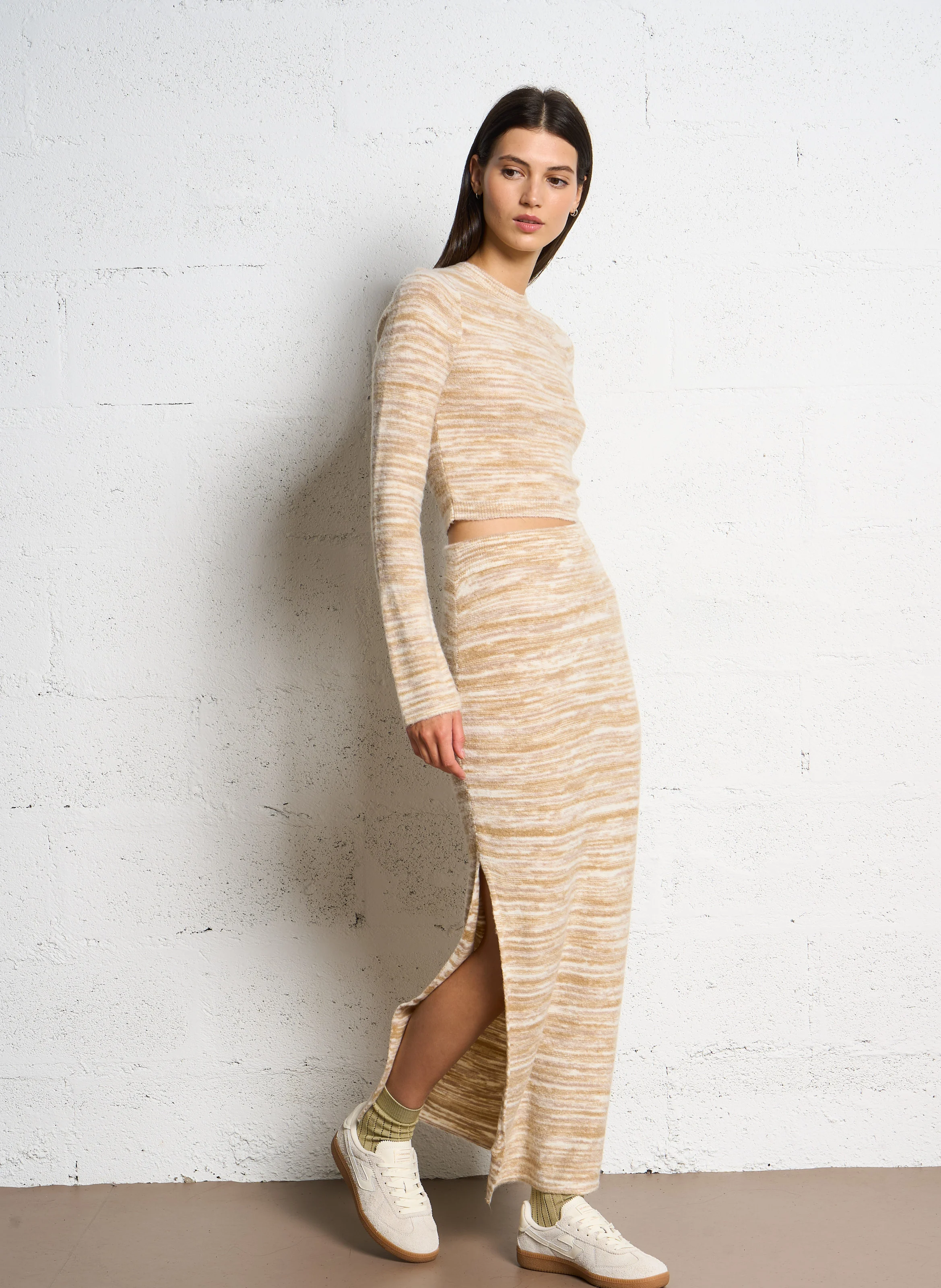 HAZY SUN - Jupe longue| Beige