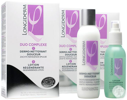 Longiderm Duo Complex Lotion 125ml + Lait Nettoyant 200ml