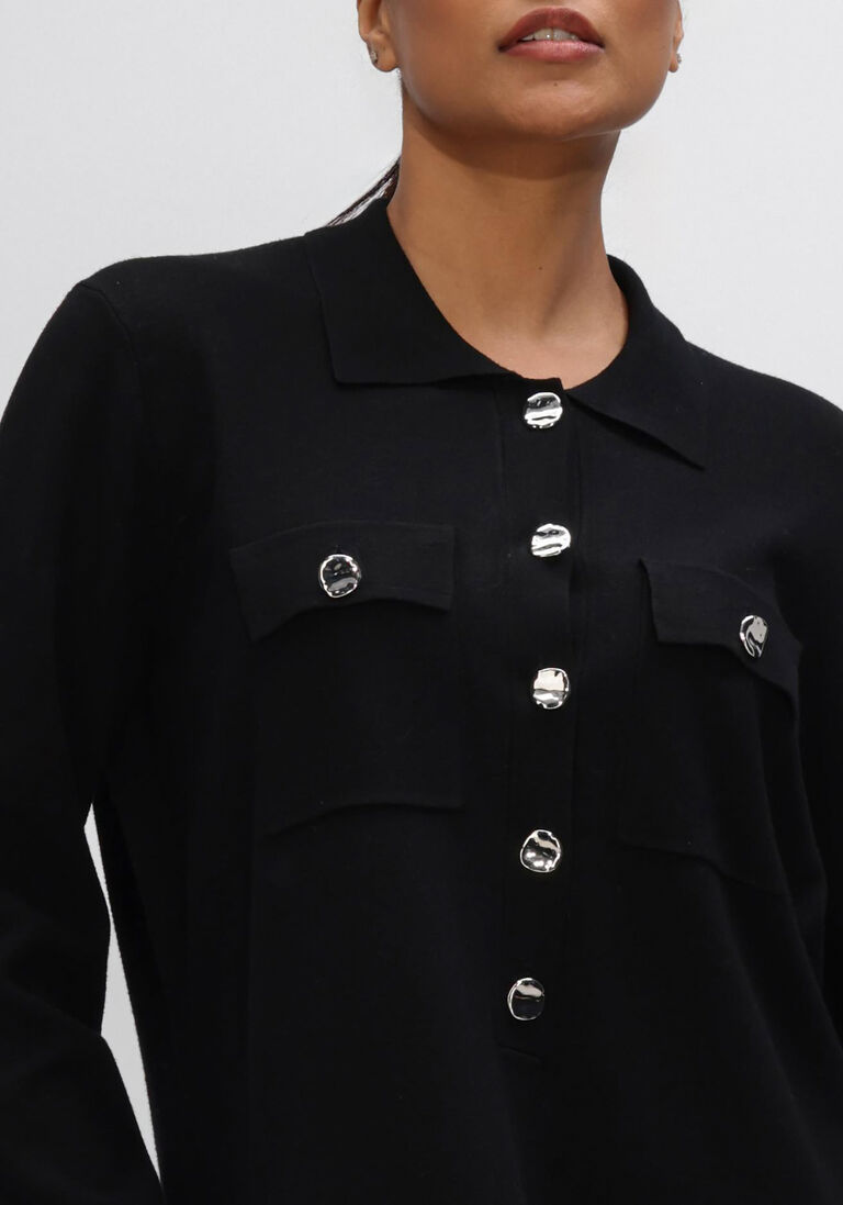 zwarte riani mini jurk strick kleid
