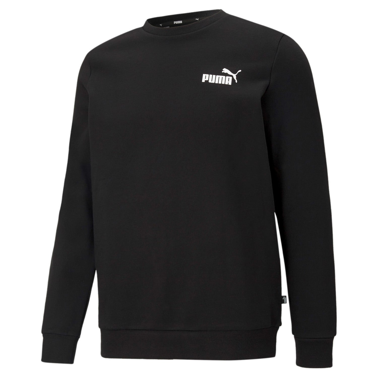 PUMA  Essentials Small Logo sweatshirt met rode hhals voor heren