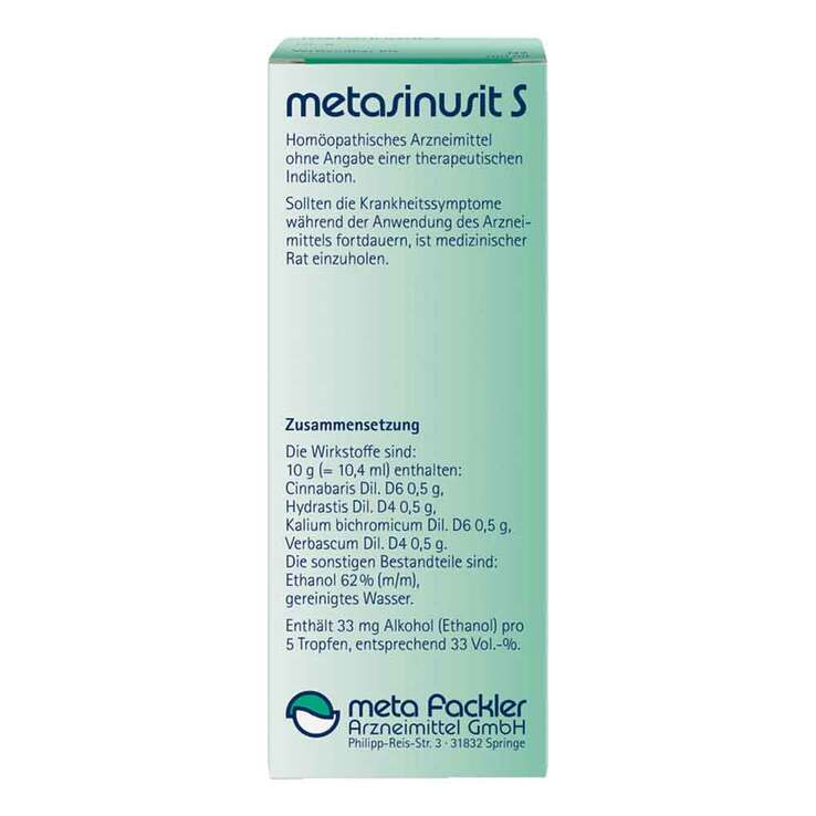 Metasinusit S Tropfen zum Einnehmen, 100 ml