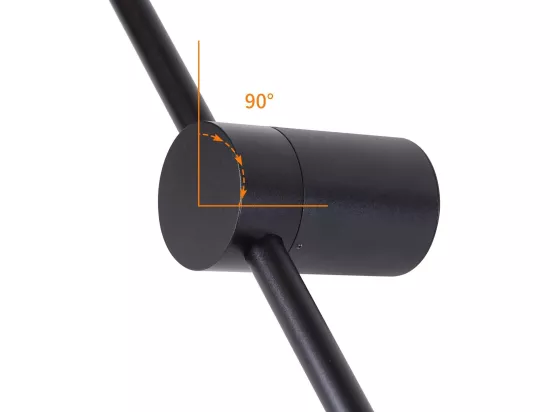NETTLIFE Led lampe murale intérieure :lumière de l'étrier 100CM RGB Noir Musique Lampe de couloir