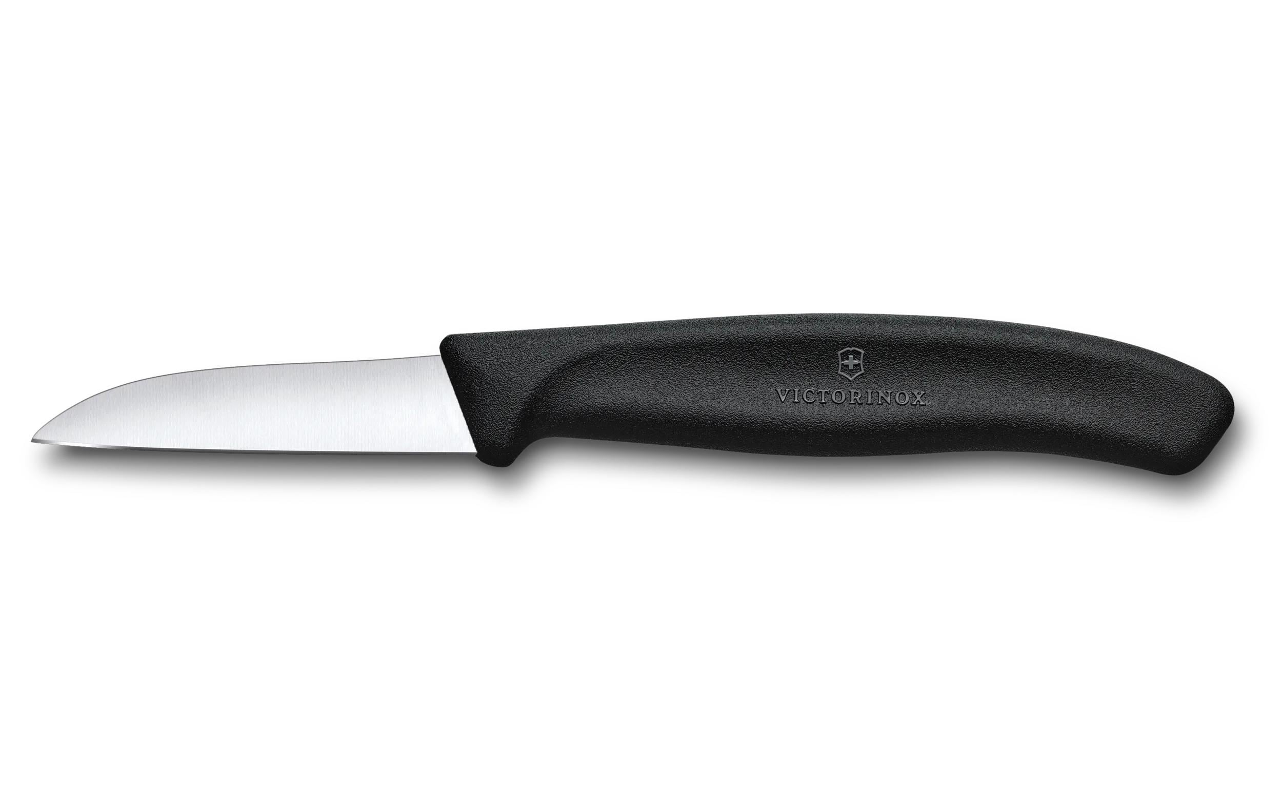 Gemüsemesser Swiss Classic Schwarz, 6 cmPraktisches Gemüsemesser mit geradem Schliff