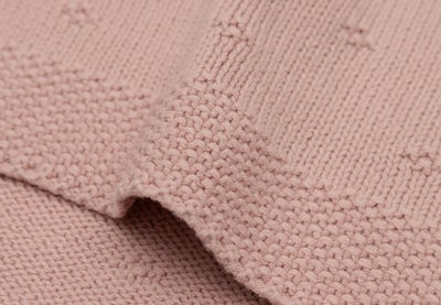 Jollein Strikket Teppe Cozy, Wild Rose