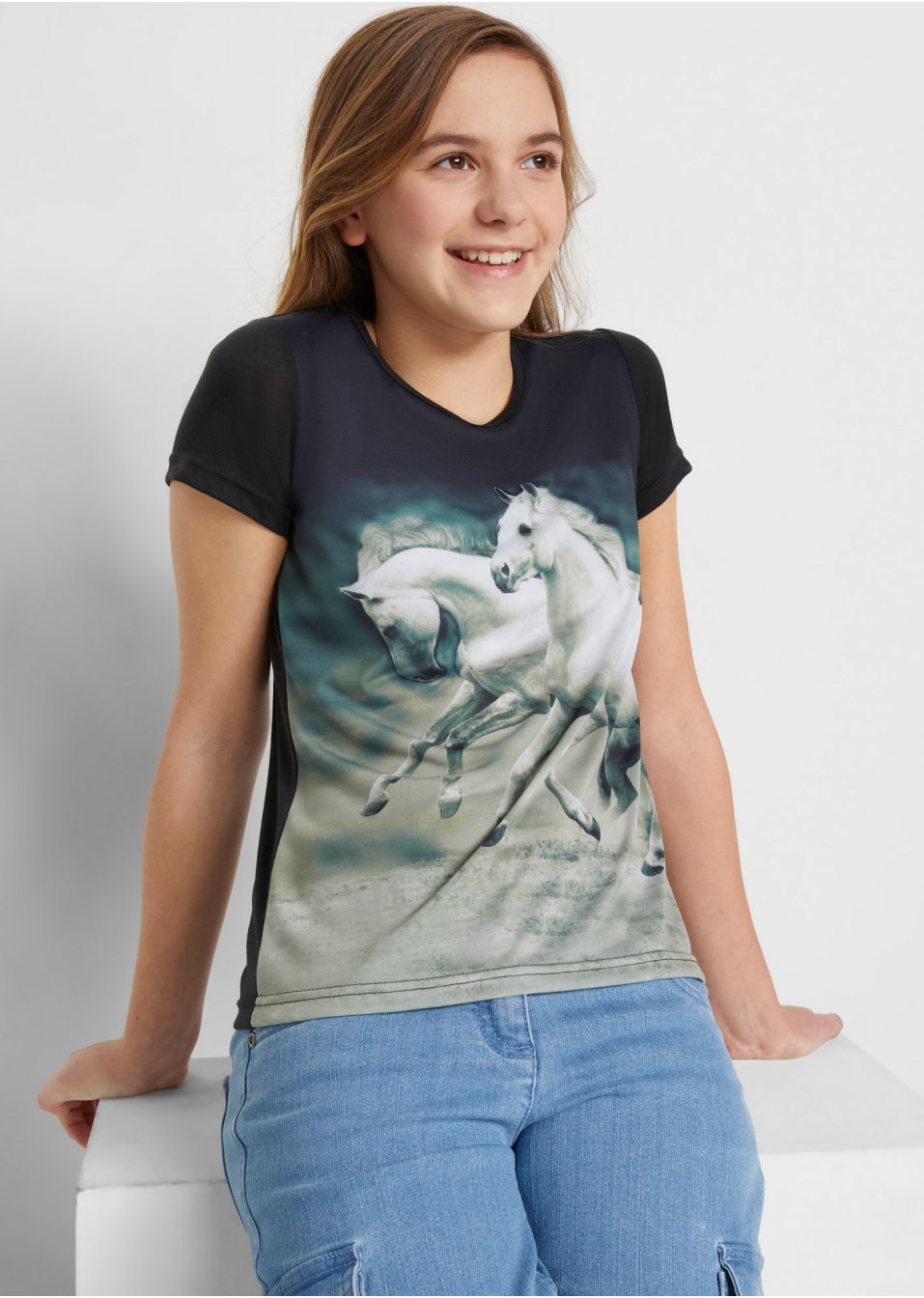 T-shirt fille à imprimé photo