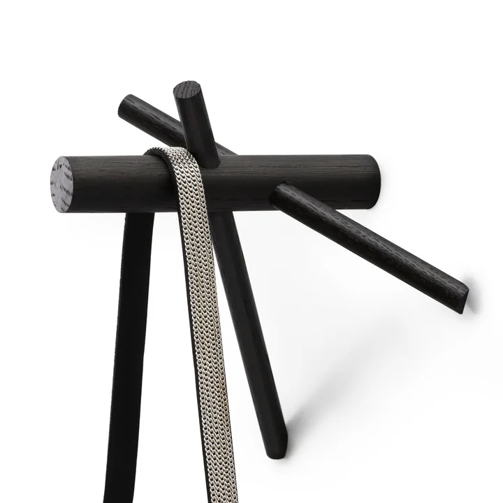 Normann Copenhagen - Sticks Haken, schwarz, 2er-Set