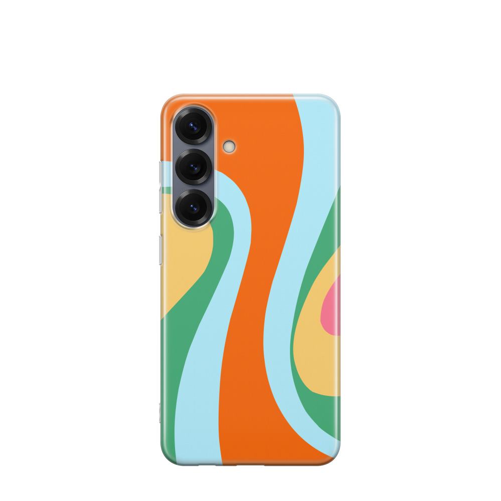 Samsung Galaxy S25 Gummi Hülle Sonnenwellen 4 - Versch. Farben
