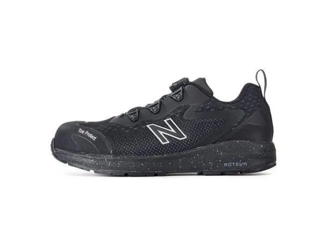 New Balance sik. sko str. 42 - Logic Black, Boa-luk, Acteva mellemsål, ESD godkendt