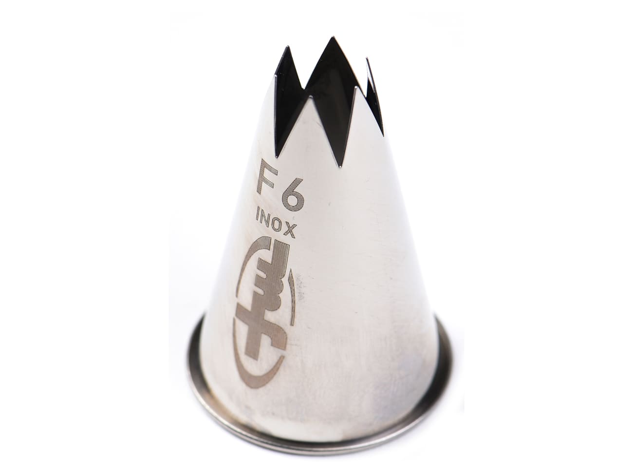 Douille pâtisserie - cannelée inox - F6 - Ø 17 mm - Mallard Ferrière