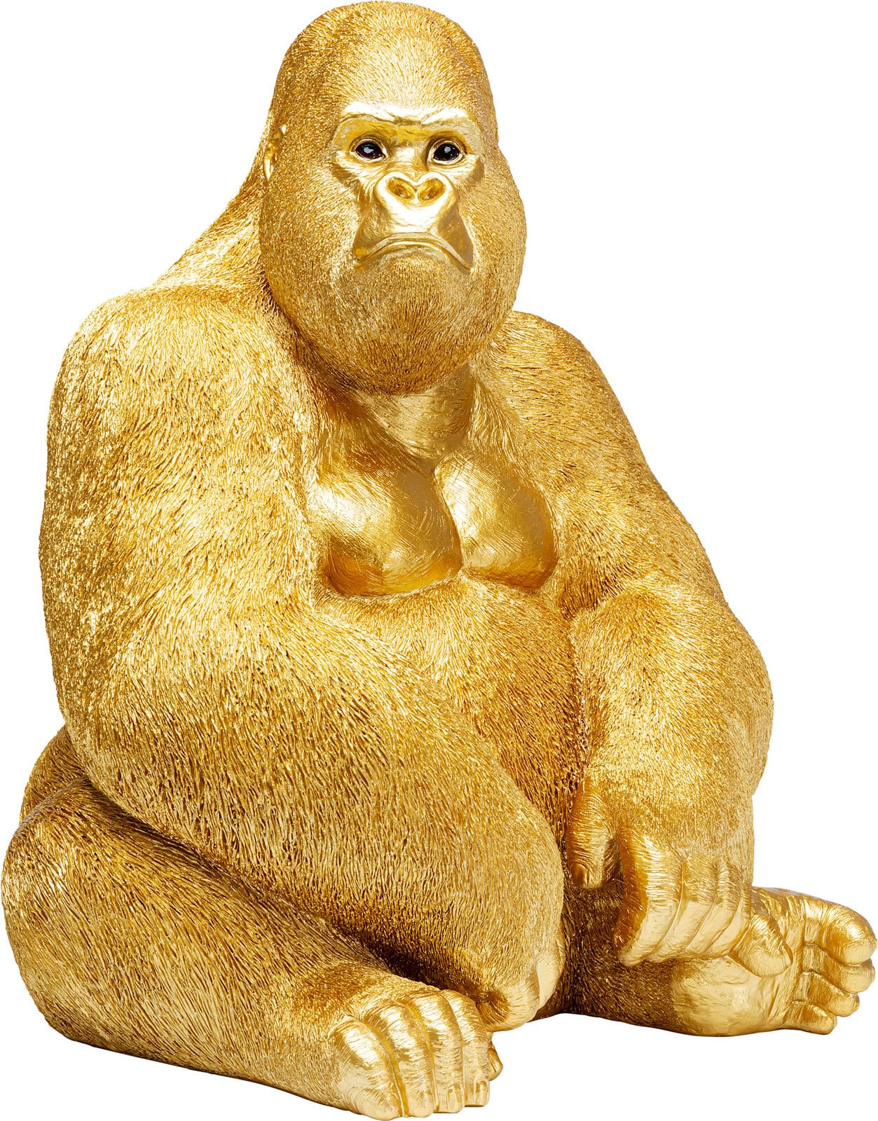 KARE DESIGN Dekofigur GORILLA goldfarbig