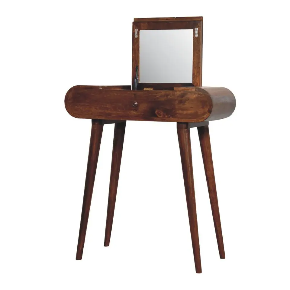 Kastanje Vouwbare Make-up Sidetable