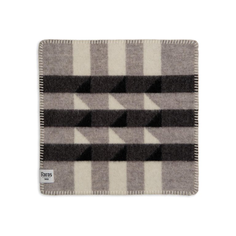 Røros Tweed Kvam zitkussen 45x45 Greyscale