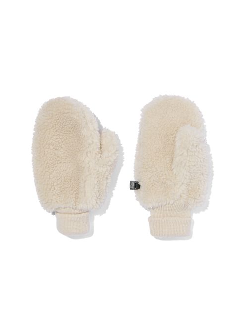 moufles pour enfants teddy beige
