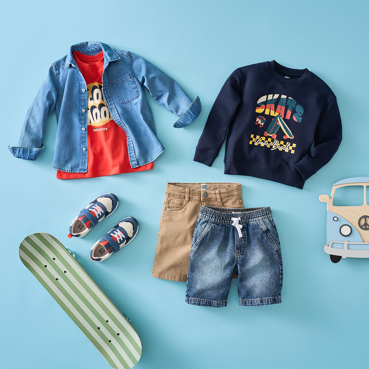COLEÇÕES LA REDOUTE<br>Tênis com cadarços elásticos