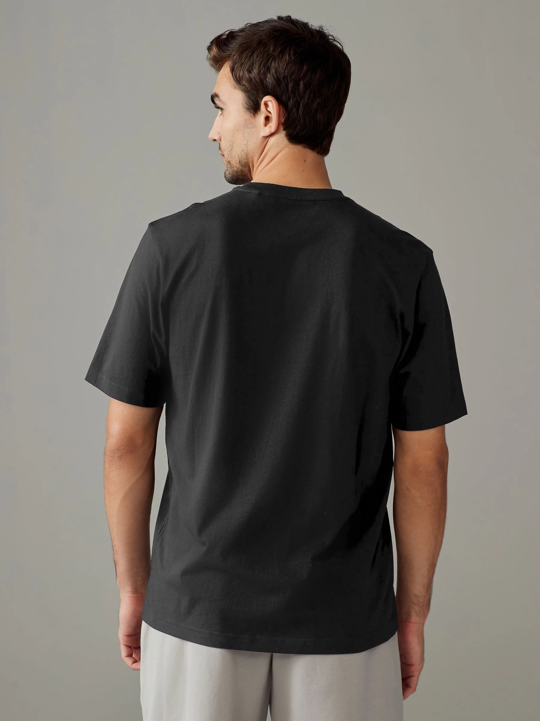 Zwart - Normale Pasvorm - Essential katoenen T-shirts verpakking van 6