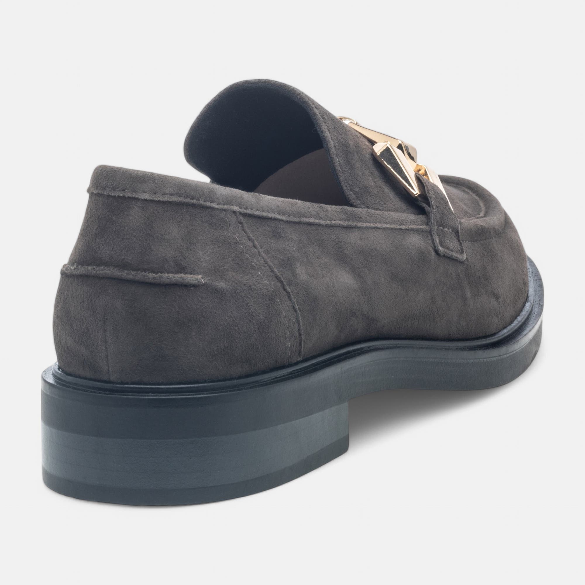 Mocassins Femme en cuir gris