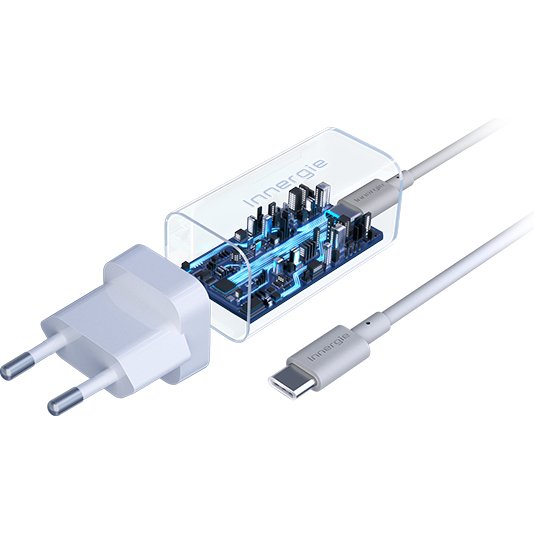Innergie ADP-60BW WRB chargeur d'appareils mobiles Téléphone IP, Netbook, Ordinateur portable, Smartphone, Tablette Blanc Secteur, CC Charge rapide Intérieure