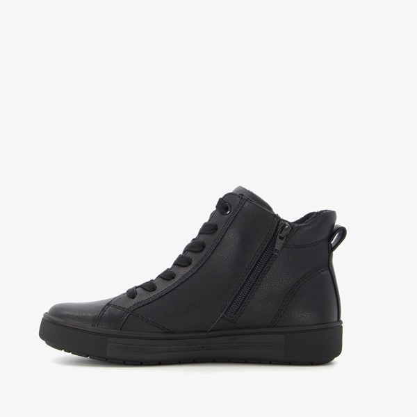 Softline hoge dames sneakers zwart