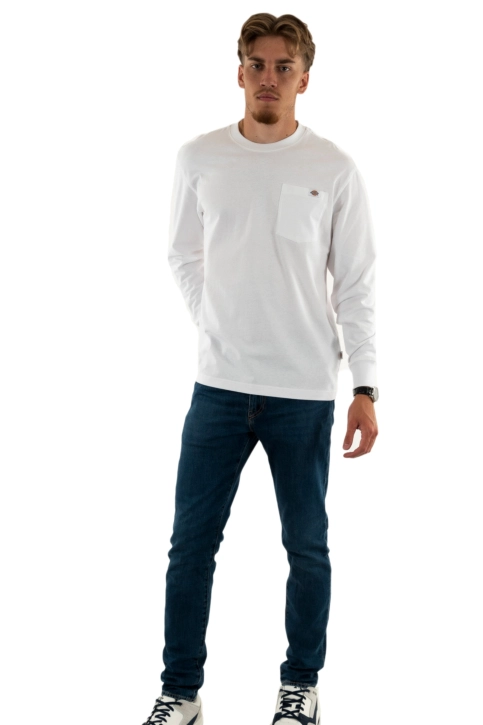 Tee shirt manches longues dickies luray pocket whx1 white