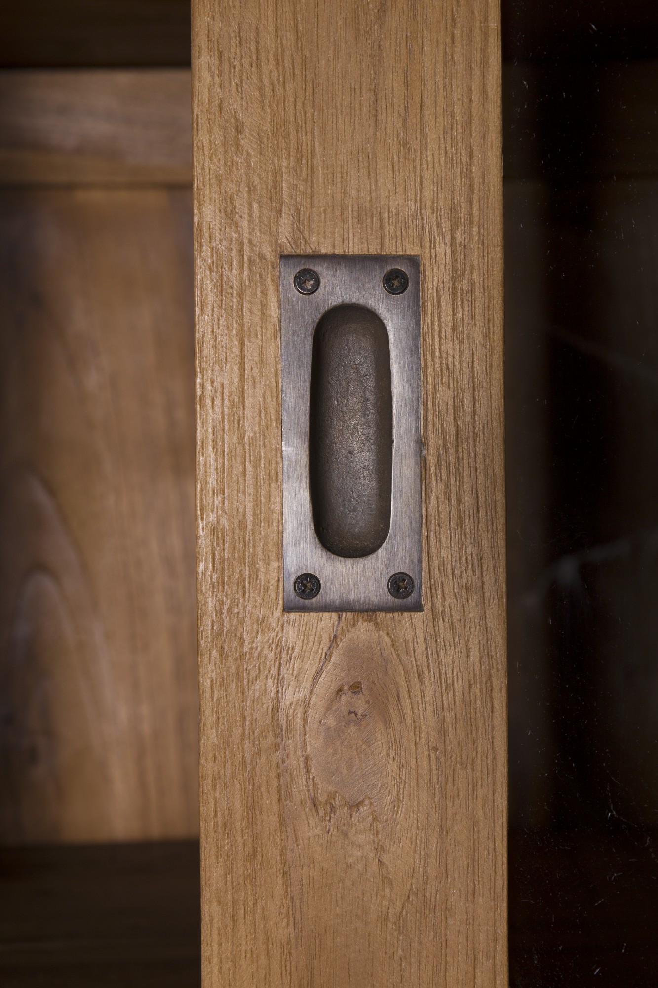 Schrank, Teakholz, B 220 cm, H 220 cm, L 50 cm von fischer's lagerhaus