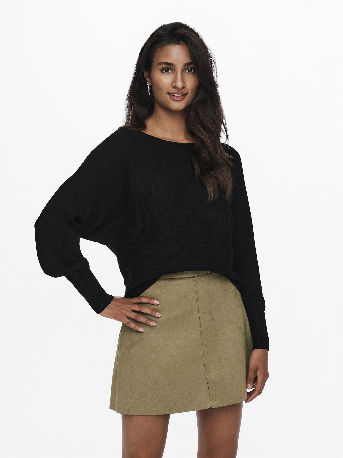 ONLADALINE Strickpullover Black