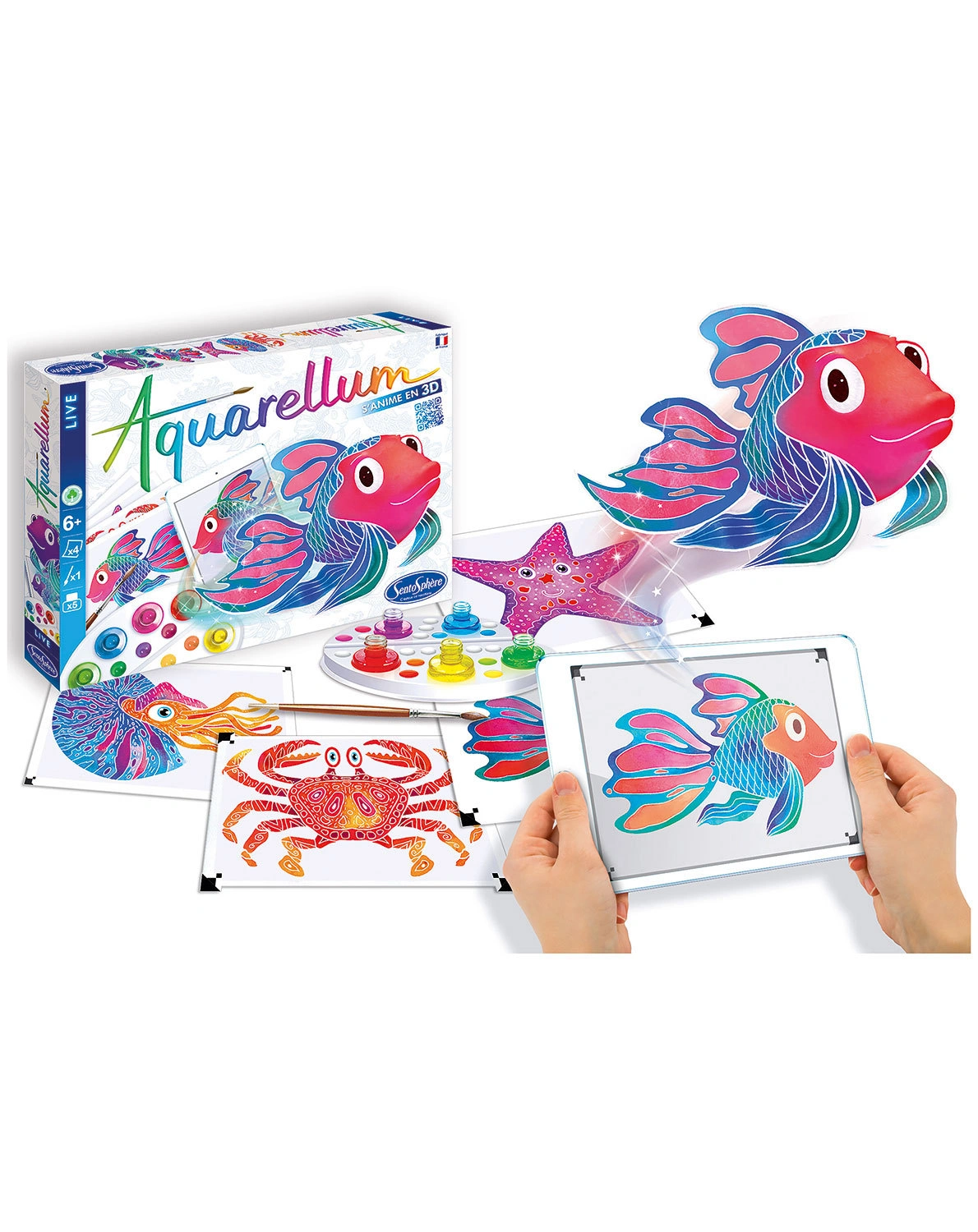 Malset AQUARELLUM - LIVE 3D MEERESTIERE