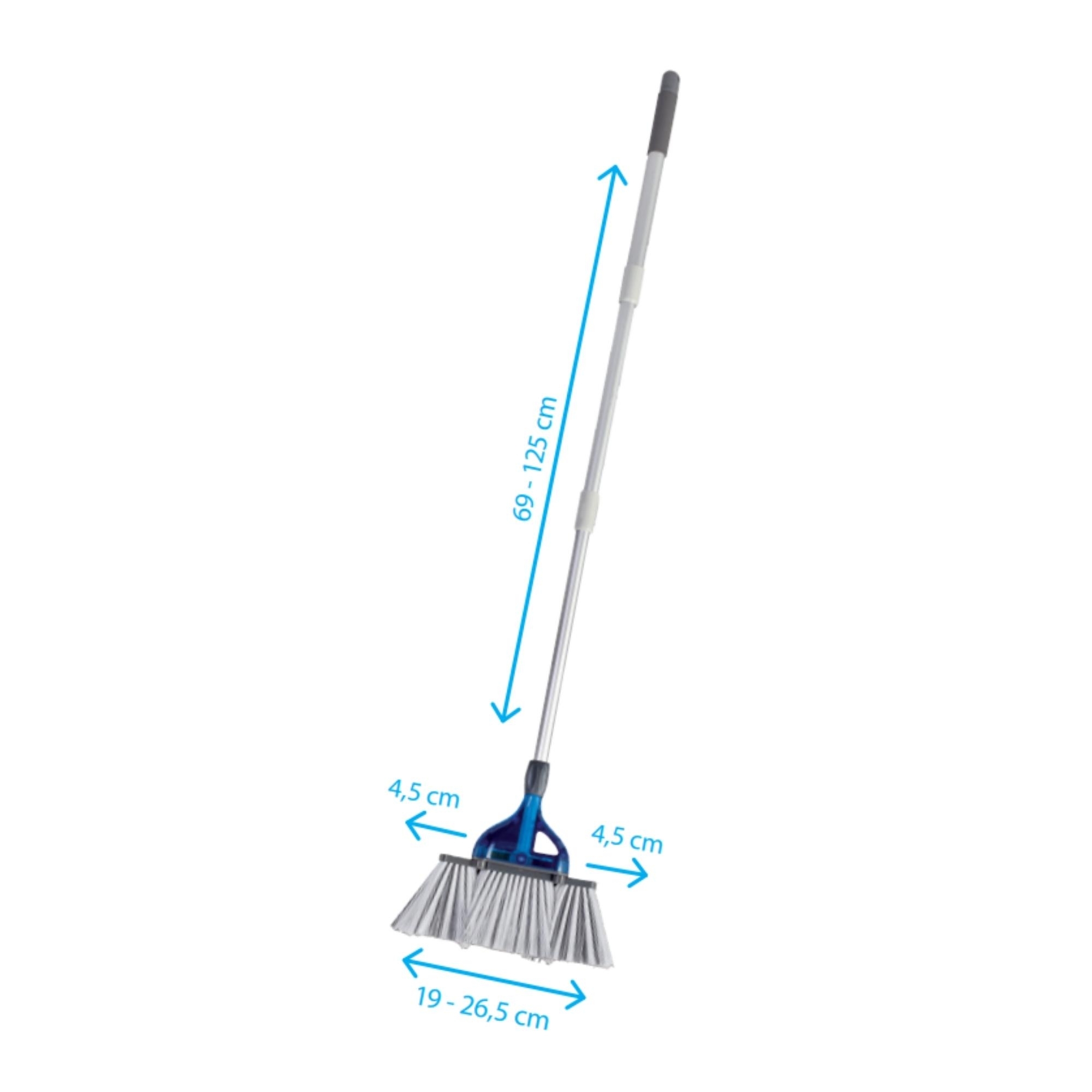 Brunner Teleskopbesen Franky 69 bis 125 cm inklusive Kehrschaufel