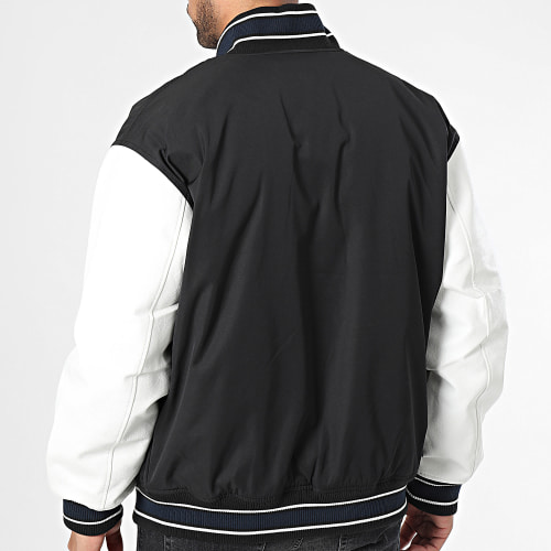 Veste Teddy Letterman 7880 Noir Blanc