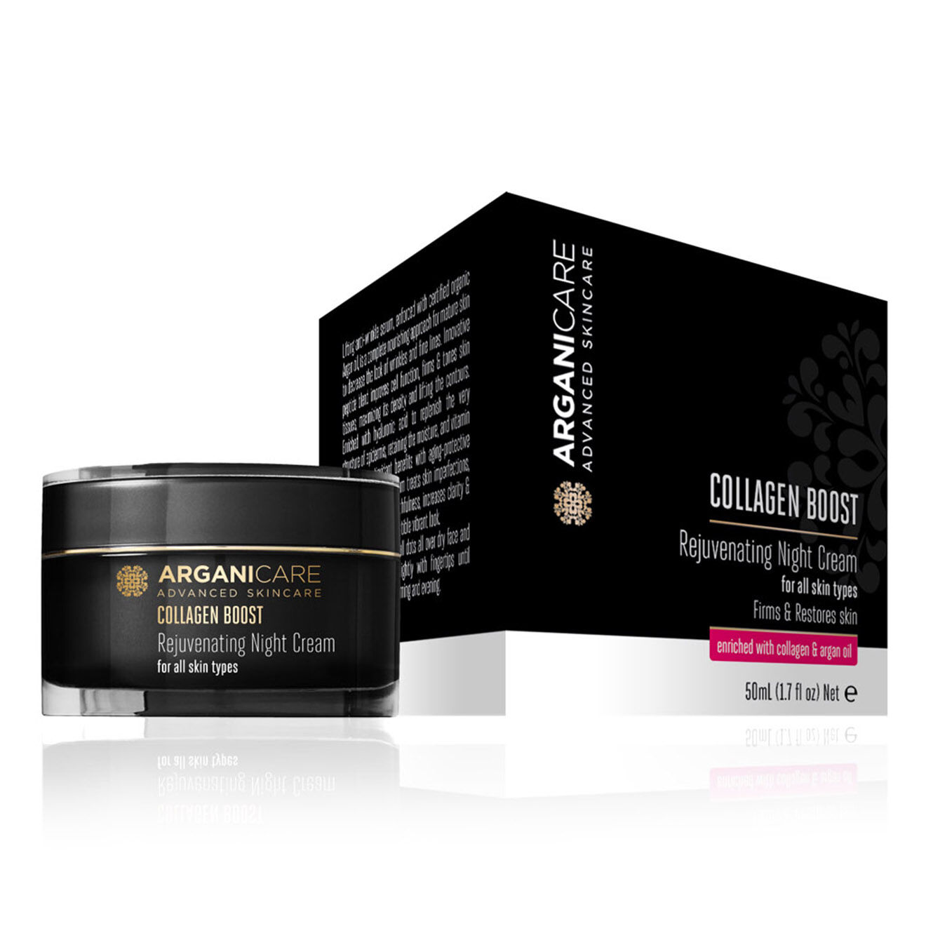 Arganicare Crème rajeunissante nuit tout type de peau - 50 ml