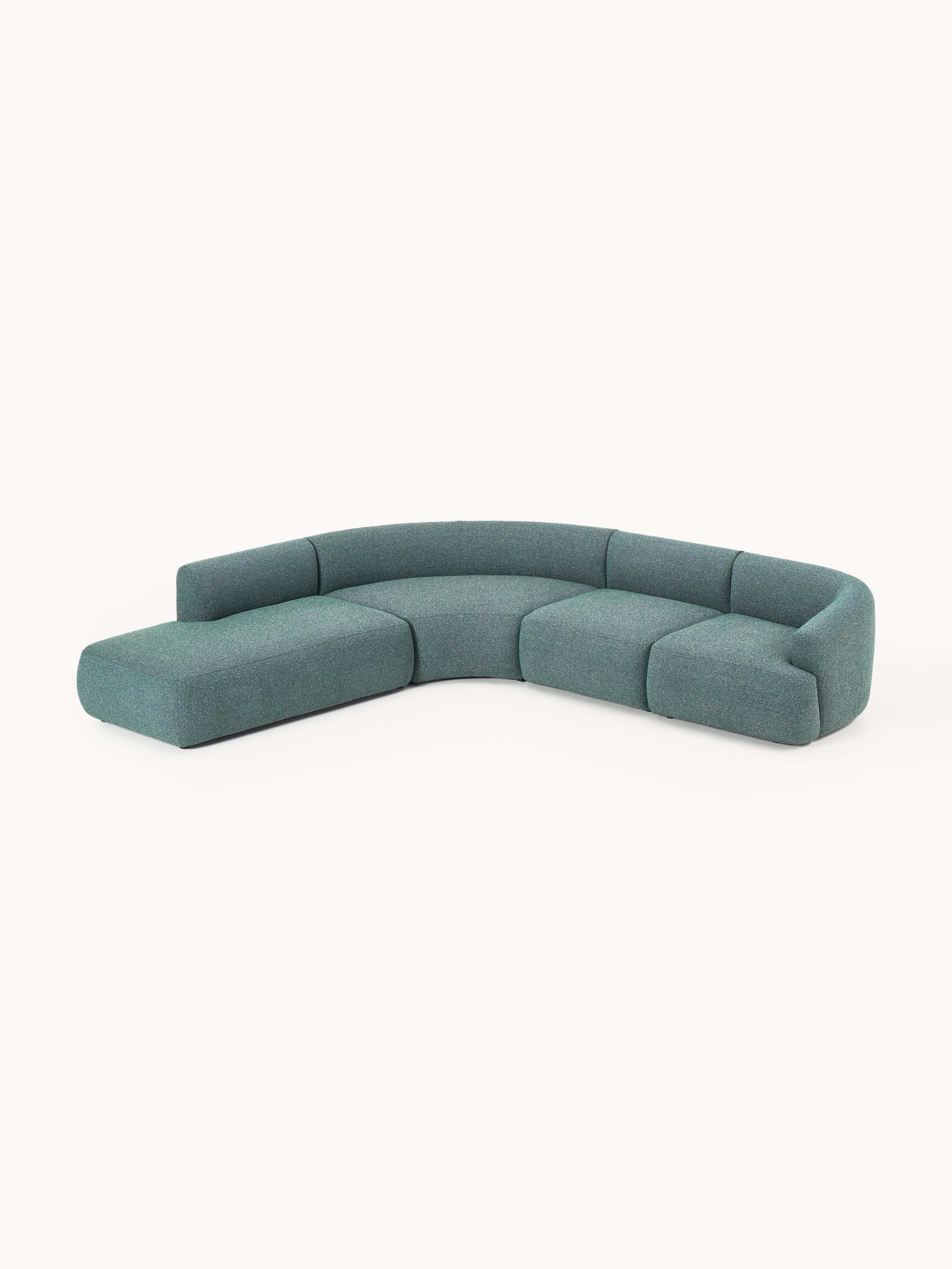 Modulaire bouclé hoekbank Sofia (4-zits)