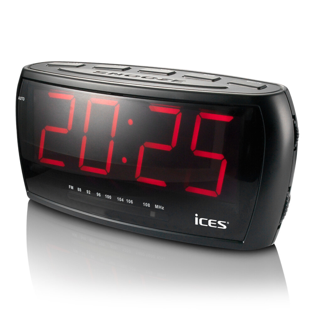 Alecto Klokradio Zwart