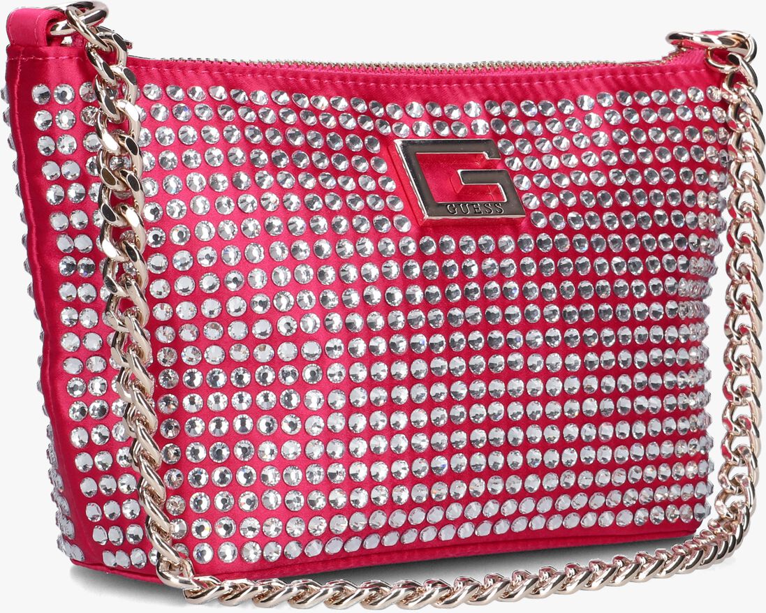 GUESS roze guess schoudertas gilded glamour mini tp zp