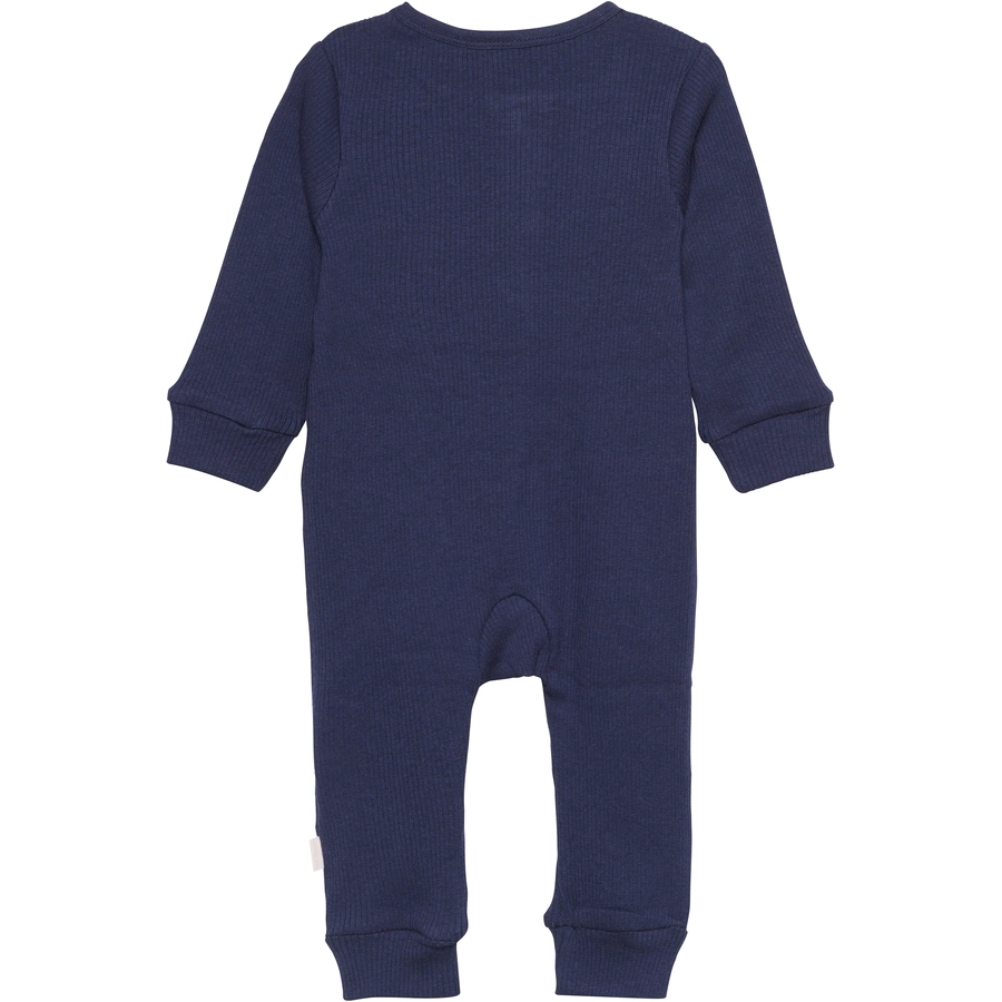 Minymo Schlafoverall Rib Dark Navy