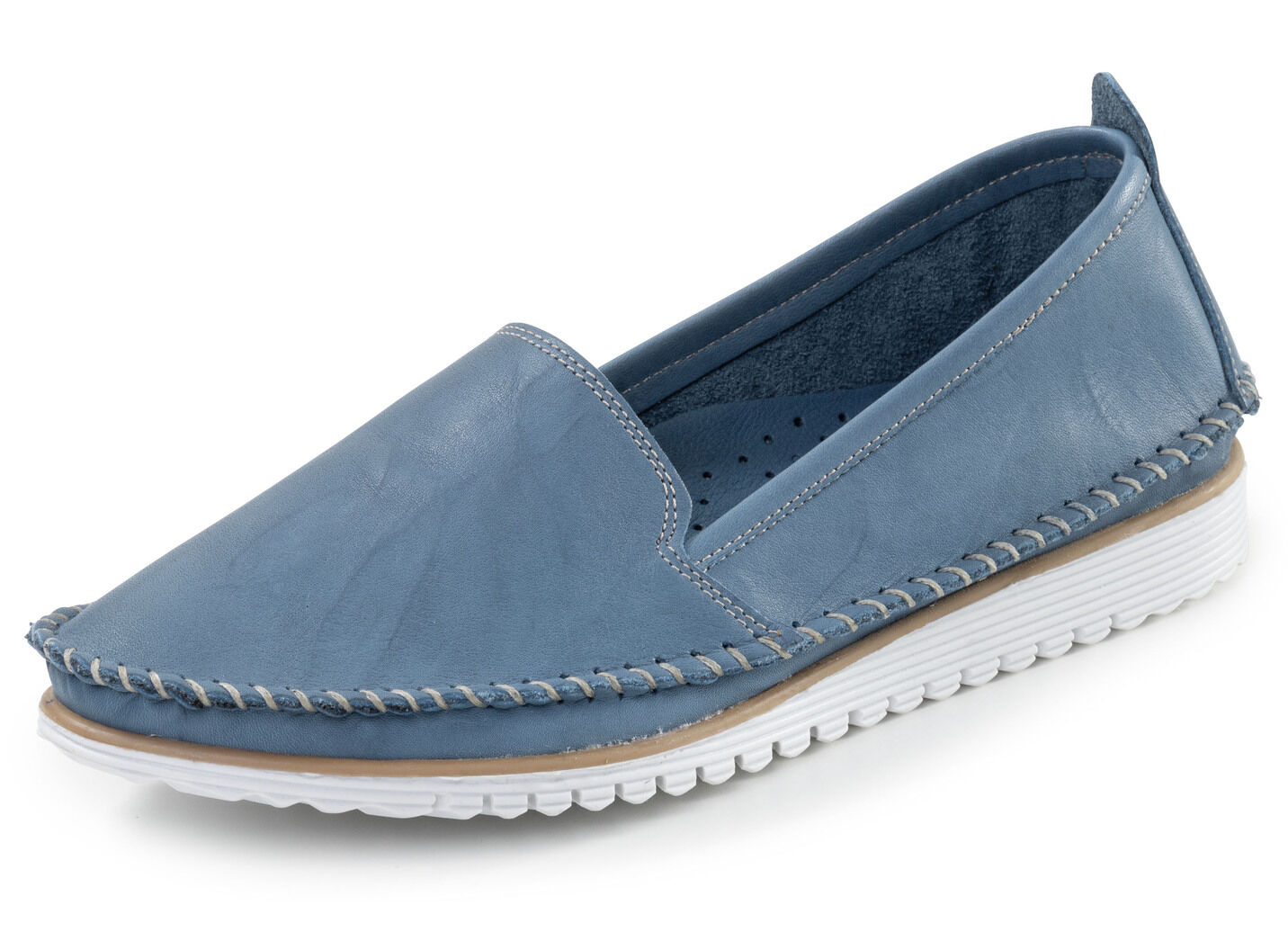 Andrea Conti, klassische Damen-Slipper, Weite G, mit herausnehmbarem Fussbett