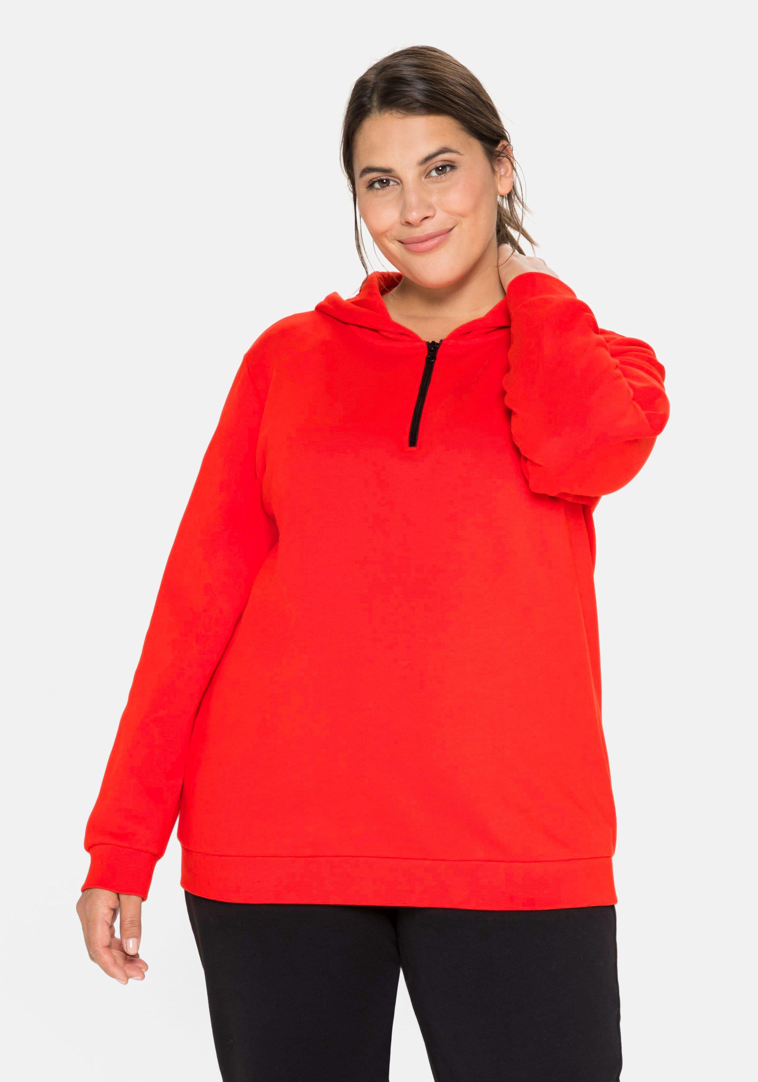Sweatshirt mit Kapuze und Reißverschluss