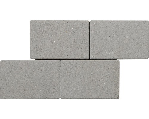 FLAIRSTONE straatsteen, rechthoekige bestrating, Trend Palladium, lichtgrijs, afgeschuind, 24 cm x 16 cm x 6 cm