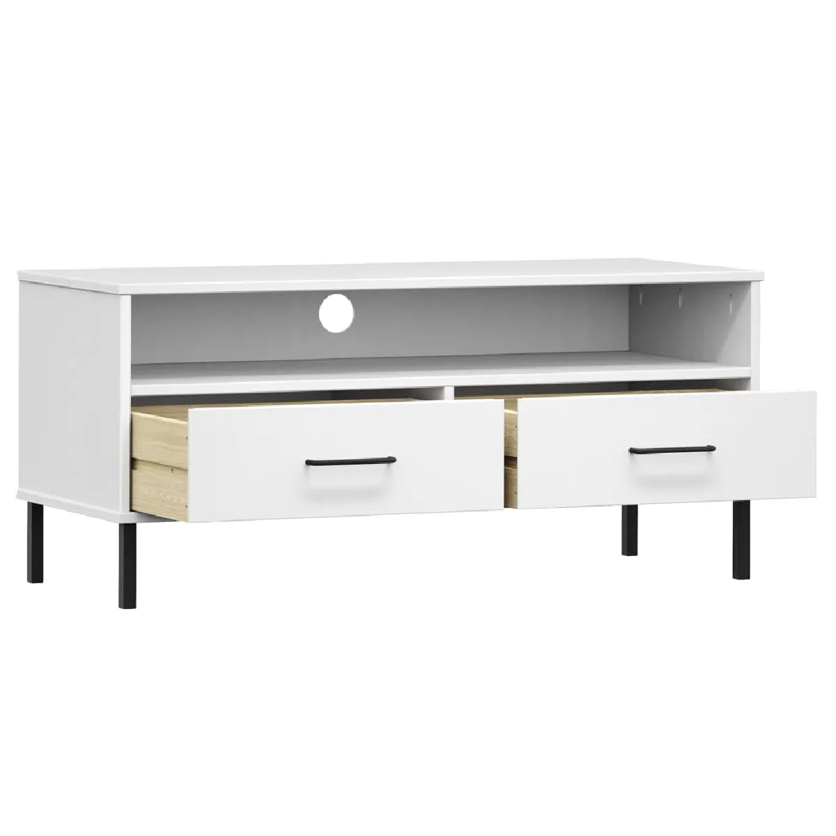 vidaXL Meuble TV - Blanc