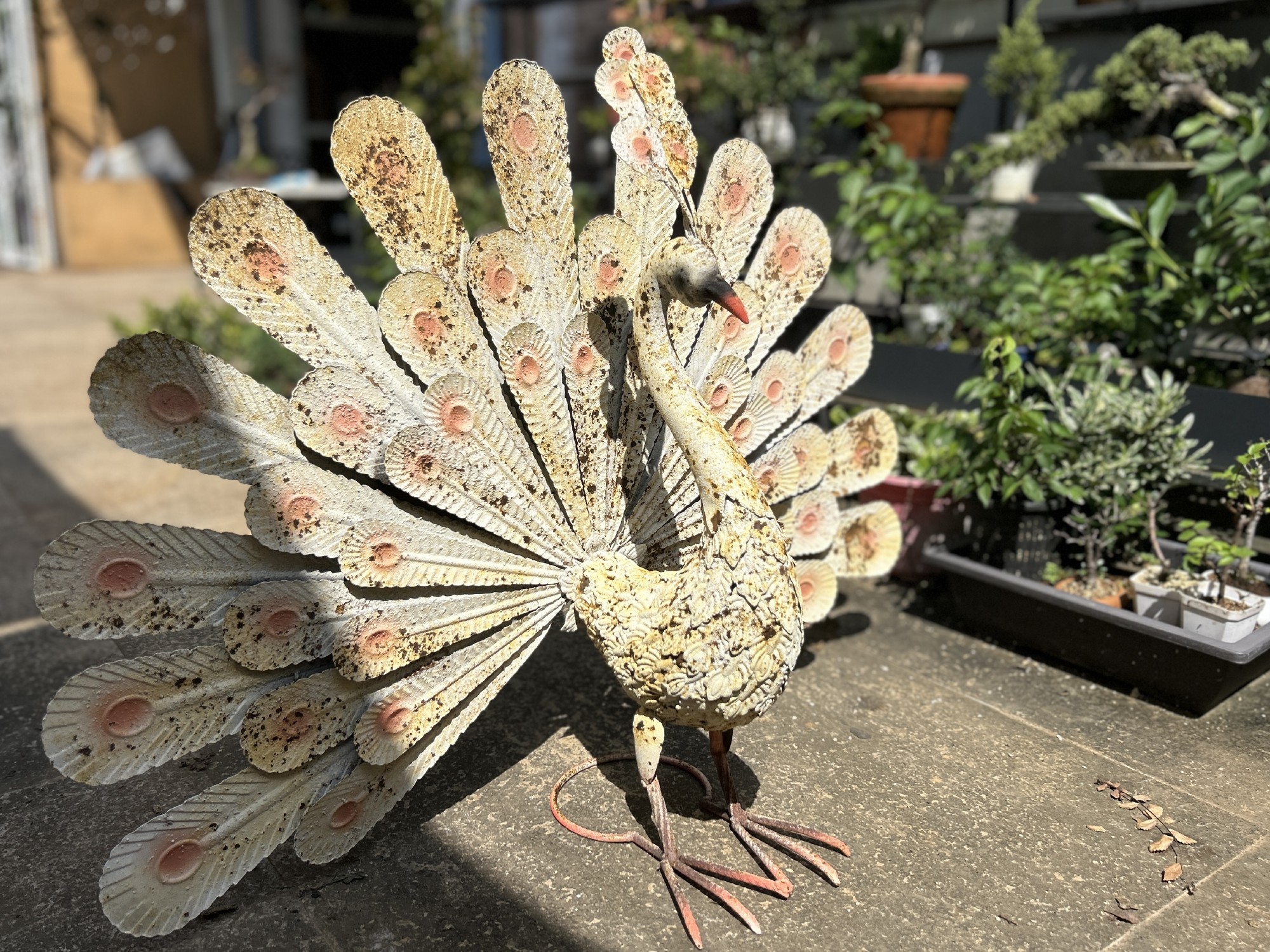 Metall-Skulptur 'Pfau', B 79 cm, T 24 cm, H 55 cm günstig bestellen