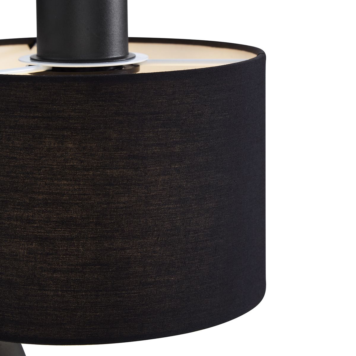 Moderne wandlamp zwart rond met leeslamp - Puglia