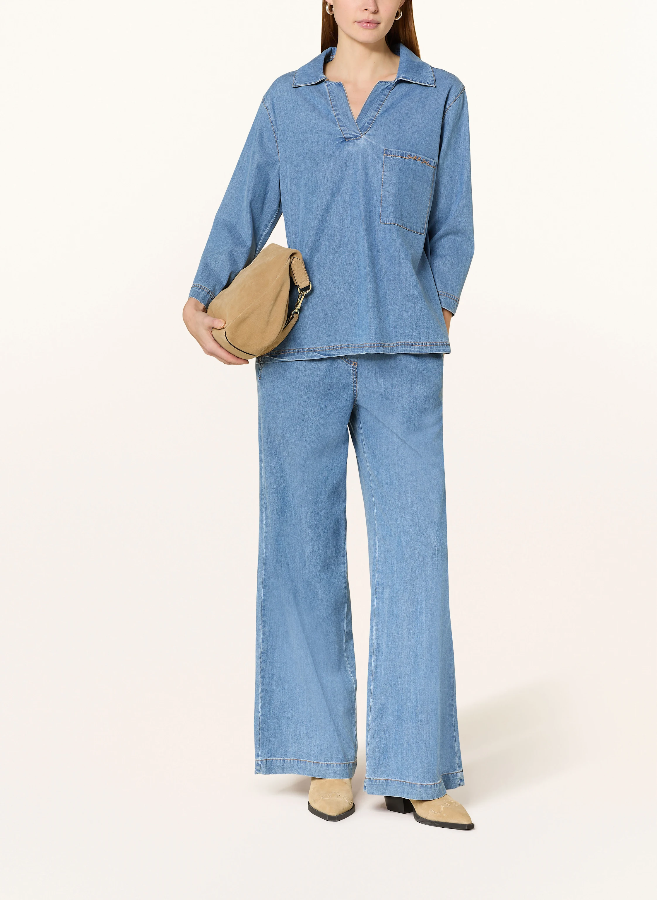Smith & Soul Bluse in Jeansoptik