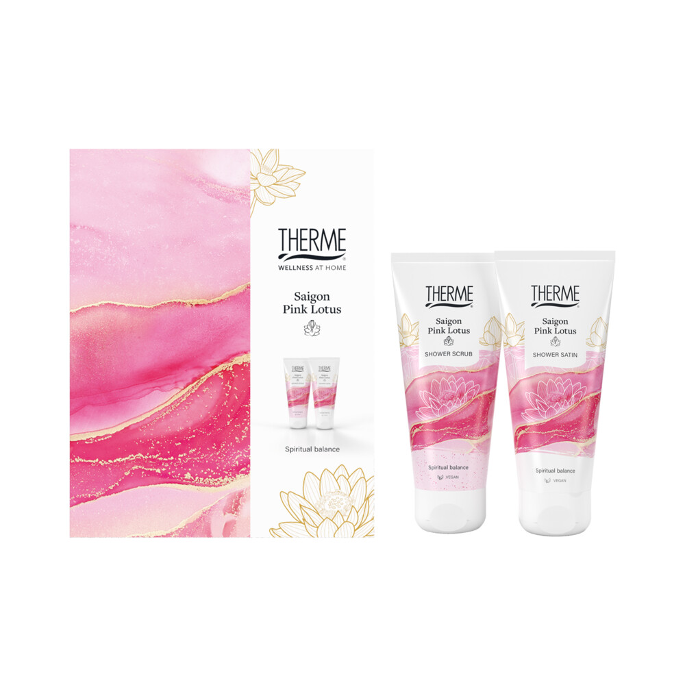 Therme Shower Treatment Geschenkset Saigon Pink Lotus1 set