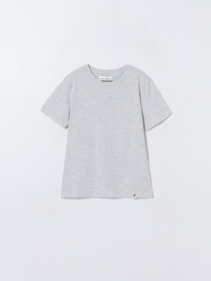 Pacote com 4 camisetas lisas de manga curta - Brancas