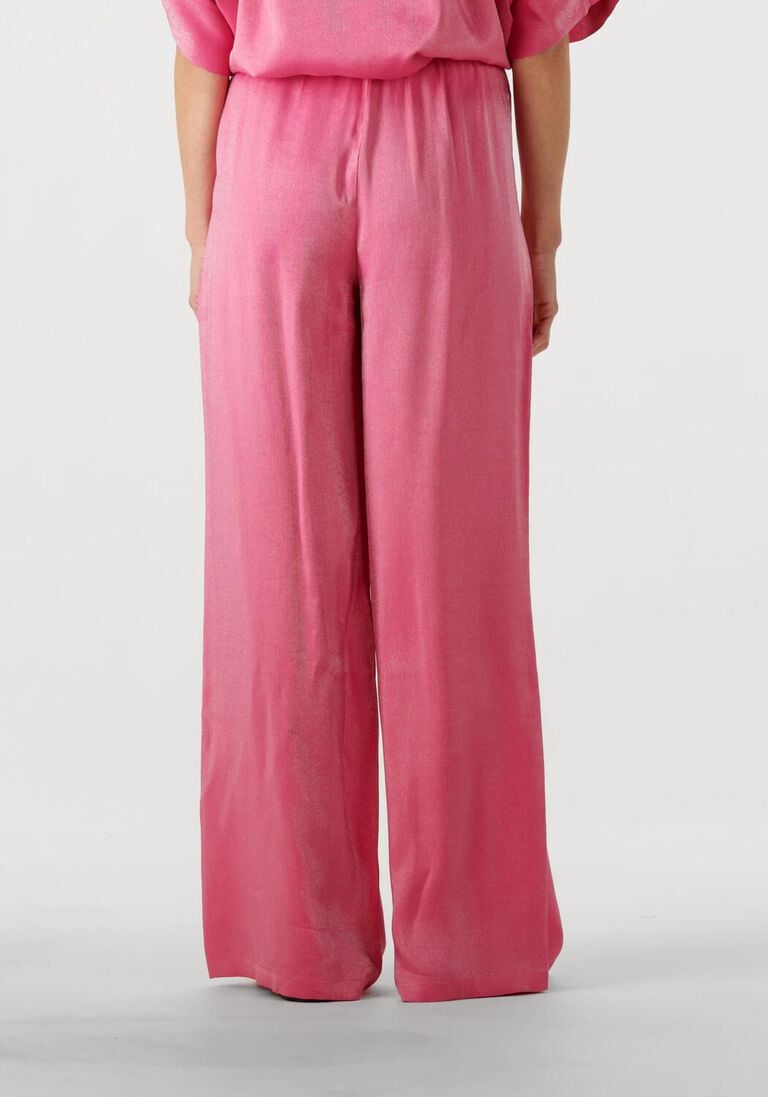 roze alix the label pantalon ladies woven shine wide leg pants