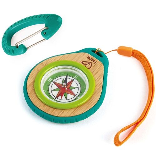 Hape kompas met karabijnhaak