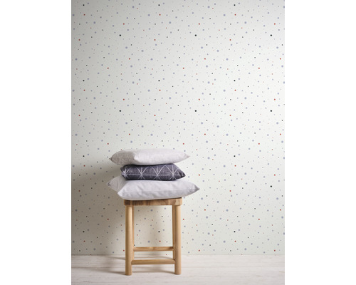 Vliesbehang 38116-4 Little Love dots grijs rood