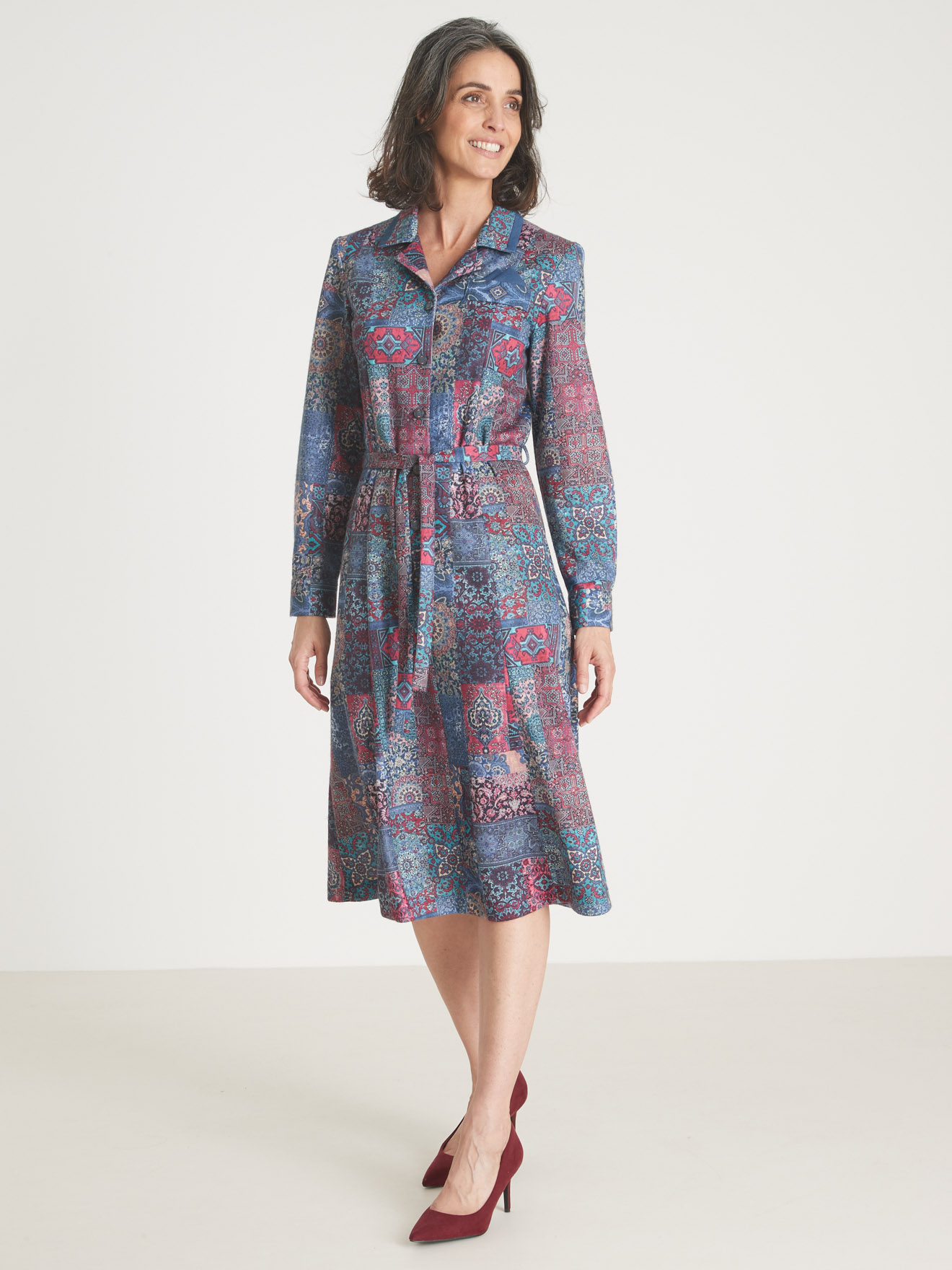 Robe en maille bien chaude